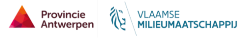 Logo's Provincie Antwerpen en Vlaamse Milieumaatschappij