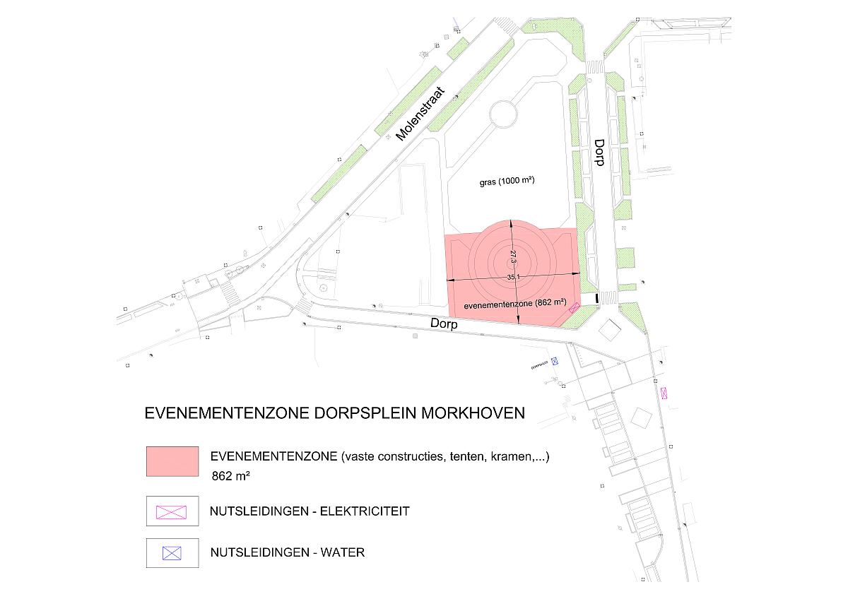 Evenementlocatie - Dorpsplein Morkhoven