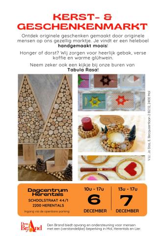 kerst- en geschenkenmarkt Dagbesteding vzw Den Brand © vzw Den Brand