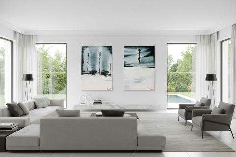 Kunstexpo: Abstracte landschappen & mysterieuze paarden. © Tessa Renders