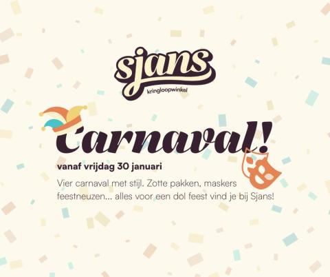 Carnaval bij Sjans kringloopwinkel © Sjans kringloopwinkel