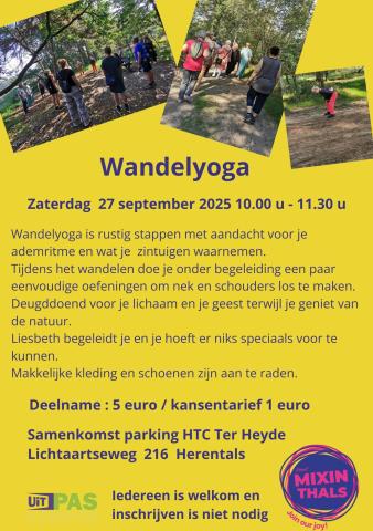 Wandelyoga / organisatie Femma Mixinthals © femma Mixinthals