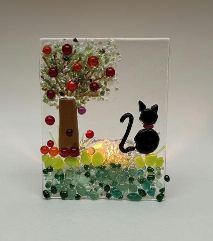 Glaskunst Workshop - Theelichtje met tafereeltje © ©Maaike Depauw