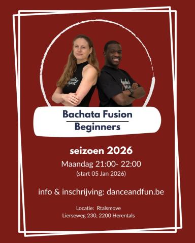 Bachata fusion (beginners) © Dance & Fun VZW