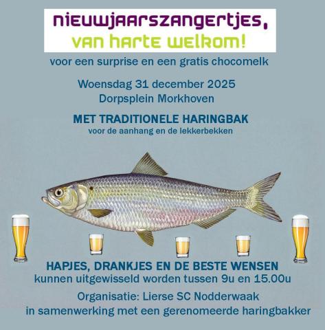 Haringbak - Verwelkoming Nieuwjaarszangertjes © LSC Nodderwaak