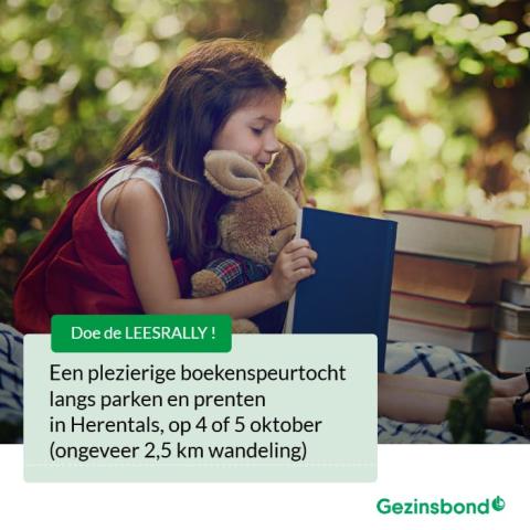 Leesrally - boekenspeurtocht voor het hele gezin © Gezinsbond VZW