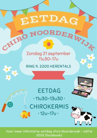 Chirokermis eetdag 2025 © Chiro Noorderwijk