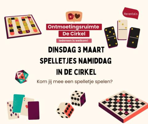 Spelletjes namiddag in De Cirkel © Verbinding