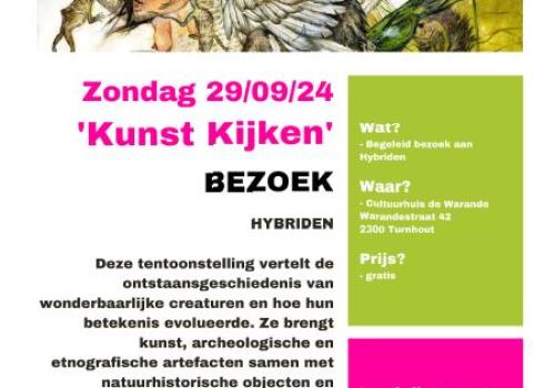 'Kunst kijken' in De Warande op 29/09