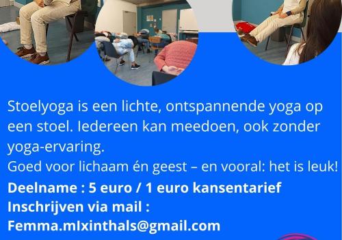Stoelyoga / organisatie Femma Mixinthals © femma mixinthals