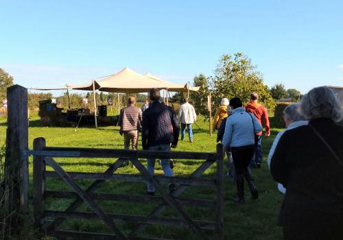 Korte Ketenmarkje op de saffraanboerderij © Belgische Saffraan