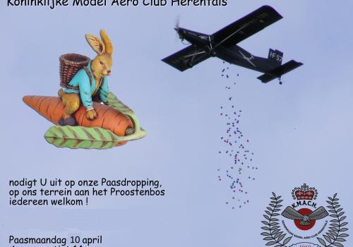 Paasdropping met Modelvliegtuigen - Springkasteel © info@mach-vzw