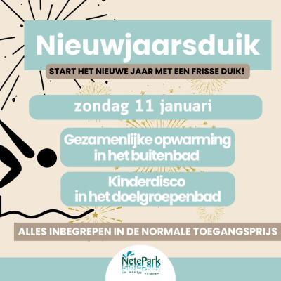Nieuwjaarsduik in Netepark